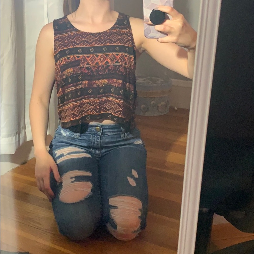 Tribal Print Tank Top